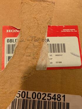 08l02-t6z-102a Honda Genuine Roof Rails - Silver For Crossbars