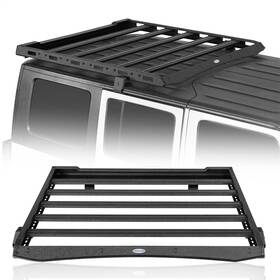 Bxg.2078-s Hooke Road Overland Aluminum Roof Rack Cargo Luggage Carrier For 2007-2018 Jeep Wrangler Jk