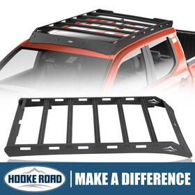 Bxg.4400-s Hooke Road Fit Toyota Tacoma Double Cab 2024 2025 Crew Texture Steel Black Roof Rack