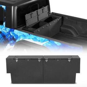 Bxg.7026-s Hooke Road Steel Black Truck Tool Storage Box Or 18.8 Inch Bed Rack For Jeep Gladiator Jt 20-25