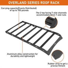 Bxg.8916-s Hooke Road Roof Rack / Rear Window Molle Panel For 2010-2023 Lexus Gx460