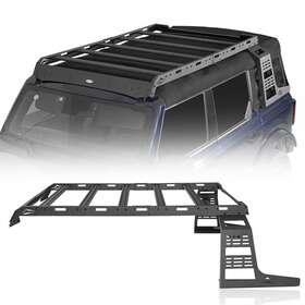Bxg.8924-s Hooke Road Soft Top Aluminum Versatile Cargo Carrier Roof Rack For 21-23 Ford Bronco 4-door