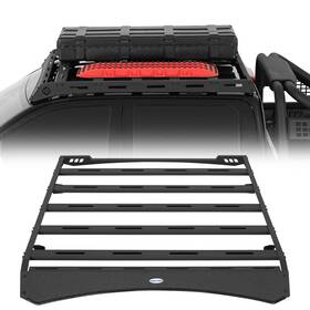 Hooke Road Bxg.9467 Steel Roof Rack With 5 Load Cross Bars For Gmc Sierra 1500 Crew Cab 2014-2018