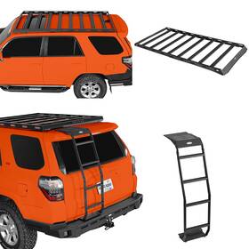 Bxg.9807-1s Hooke Road Bxg.9808-s Full Size Roof Rack Cargo Carrier Rear Hatch Ladder Fit 10-24 Toyota 4runner Bxg.9807-1s Hooke Road Bxg.9808-s Full Size Roof Rack Cargo Carrier Rear Hatch Ladder Fit 10-24 Toyota 4runner