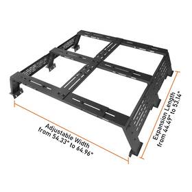 Bxg.9904-s Hooke Road Fit Jeep Gladiator Jt Ford Ranger Gmc Canyon Colorado Steel Bed Cargo Rack