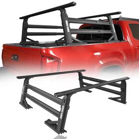 Qt.10019 Hooke Road Qt.10018 Extendable Bed Cargo Rack Ladder Aluminum Black Fit All Most Commom Truck