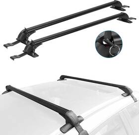 42-44.88 Imountek T1995 Universal Car Top Roof Rack Cross Bar Inch Luggage Carrier Aluminum With Lock