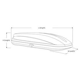 Brm855bk Inno 855 Roof Cargo Box 77.25 Inch L X 30.75 W 10.25 H 17.cu.ft