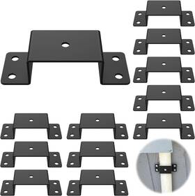 532012 Irenporu 12 Pcs Trailer Stake Pocket Bracket For 2ftft X 4ftft Lumber Heavy Black
