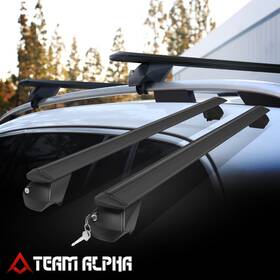 Tma-kb021rr2j J2 Engineering 49 Inch Adjustable Aluminum Top Roof Rack Luggage Cargo Carrier Cross Bar Black