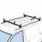 J2106b Vantech Black Universal Fitment J2000 Ladder Roof Van Rack 48 Tracks 60 Bars