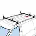 J2118b Vantech Black Universal Fitment J2000 Ladder Roof Van Rack 72 Tracks 65 Bars