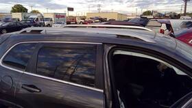 148.am8516 Jeep 2.4 2014 2015 2016 2017 18-22 Cherokee Roof Luggage Rack Rails Set Pair Silver