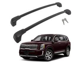 050423368 Jinsanity Lockable Roof Rack Cross Bars For 2019-2023 Kia Telluride Lx S Sx Sx-p Ex Ski