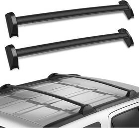 Jmotorparts 632111964379 #1 Best Heavy Duty Cargo Roof Rack Rail Crossbars Pair 2002-2006 Honda Crv Cr-v