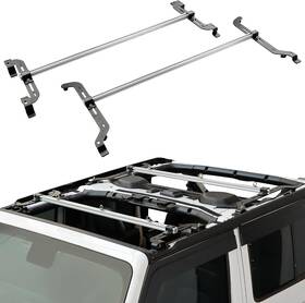 00019 Joytutus Roof Rack Cross Bars Compatible With 2018-2025 Wrangler Jl Silver