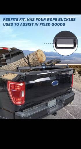 A1325-01203-bk Joytutus Truck Bed Rear Top Bar Rack For 15-24 F150 And 17-24 F250 F350 No-drill #4204