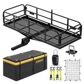 Hy1003-a Kairay Cargo Carrier Hitch Mount 500 Lb 60 X 24 14.4 Folding Rear Basket Heavy Duty