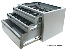 40080 Kargo Master Steel 3-drawer Cabinet Made From High Quality Materials