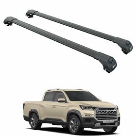 Ky-5456819 Kgm Musso Roof Rack 2018-2025 Aluminum Cross Bar System Black