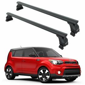 Ky-5456949 Kia For Soul 2013-2019 Roof Rack Cross Bars Fix Point Pro Series Black