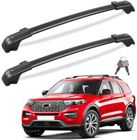 Kg2-7711 Kinggeri Lockable Roof Rack Cross Bars For Ford Explorer 2020-2025 260lbs Capacity