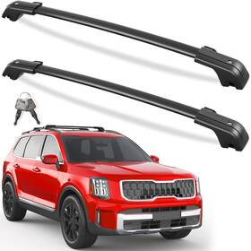 Kg2-8835 Kinggeri Aluminum Roof Rack Cross Bars Black For Kia Telluride 2023 2025 X-pro/x-line