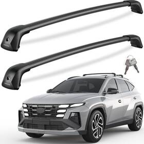 Kg2-a124-06 Kinggeri Lockable Roof Rack Cross Bars For Hyundai Tucson 20162026 330lb Capacity