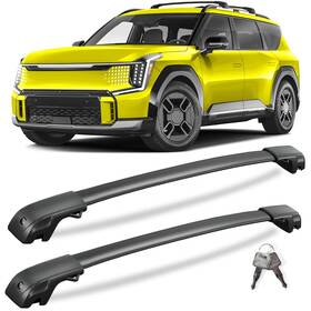 Kg2-a88-2-27 Kinggeri 300lbs Lockable Roof Rack Cross Bars For Kia Ev9 2024 2026 Gt Line Aluminum