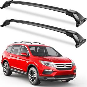 Kinggeri Kgr-1525 Roof Rack Cross Bars For Honda Pilot 2016-2022 Aluminum 300lb Black With Flushed
