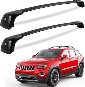 Kgr65 Kinggeri Lockable 220lbs Roof Racks Cross Bars 2011-2021 Jgc With Grooved Side Rails