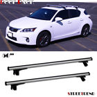 Kit Aluminum Window Roof Bars Silver Rack Carrier 50 " Sb4 Cross Universal Frame