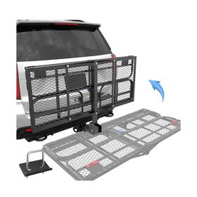 K102hn301 Kuiperauto 500 Lbs Folding Rack Hitch Mount Cargo Carrier 2 Inch Receiver 60 X 24
