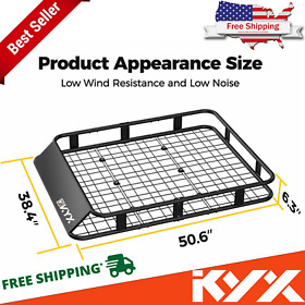 Top747487 Kyx Roof Rack 50.6 X38.4 X6.3inch.heavy Duty Top Luggage Cargo Carrier Universal Usa