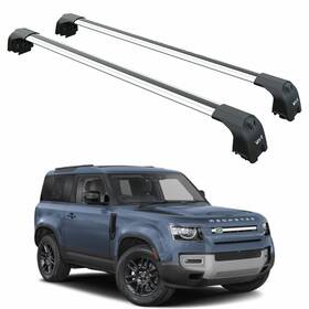 Ky-5457250 Land Rover For Defender 90 2020-2025 Roof Rack Cross Bars T Slot Rail Silver