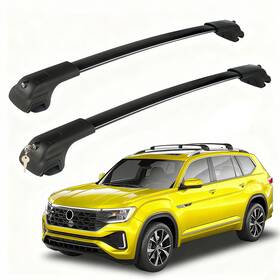 Rf0034 Linghang Lockable Roof Rack Cross Bars For Vw Atlas 2017-2026 Aluminum 260lb Kayak Ski