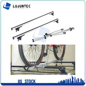 Ljt833292010903s Ljt Roof Rack Package 2x Cross Bar For Silver 50 Inch Universal 1x Bicycle Cargo