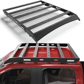 2022101 Longsun Steel Top Roof Rack Cross Bar With Led Light Fits F150 09-2014 And Raptor Super Crew