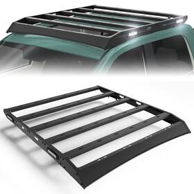 Bt-2022104-ul Longsun Steel Roof Rack Cargo Luggage Carrier With Side Lights For 2009-18 Dodge Ram 1500