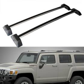 Hm-h3 Lonzyhome Pair Top Roof Rack Cross Bars Luggage Carrier For 2006-2010 Hummer H3
