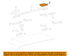 6349448020 Luggage Roof Carrier-rear Left Cover Toyota Oem Rack Highlander Rail