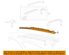 1f1z7455115aaa Luggage Roof Rail Left Ford Oem Rack Carrier-side