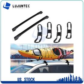 Lht838139hr Lujuntec 4 X Kayak Canoe Rack J Bar 2 Cross Black For 2009-2013 Subaru Forester