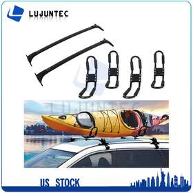Lht838143hr Lujuntec 4 X Kayak Canoe Rack J Bar 2 Cross All Black For 2009-2014 Nissan Murano