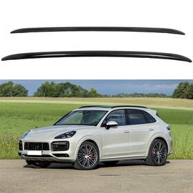12328273 Luxfine Roof Rack Side Rail Bars With Sticky Set For 2018-2022 Porsche Cayenne 2.9l 3.6l