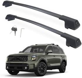 12774796 Luxfine 260lb Roof Rack Cross Bar Aluminum Luggage Carrier For 2023-2024 Kia Telluride