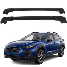 12774799 Luxfine Roof Rack Set Cross Bar Luggage Carrier Fit For 2024 Subaru Crosstrek 2.0l 2.5l