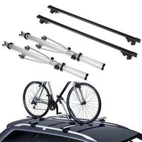 12799906 Luxfine 2x Roof Rack Cross Bar And Bicycle Carrier For 48 Inch Jeep Patriot Heavy-duty