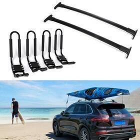 12800335 Luxfine 2 Roof Rack Cross Bar And 4 Boat Kayak For 2016-2018 Ford Explorer 2.3l 3.5l