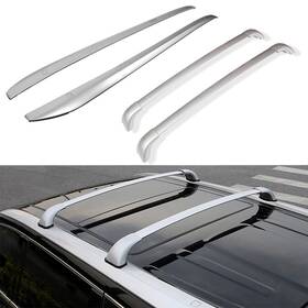 12800845 Luxfine Roof Rack Cross Bar Side Rails Luggage Carrier For 2014-2018 Toyota Highlander